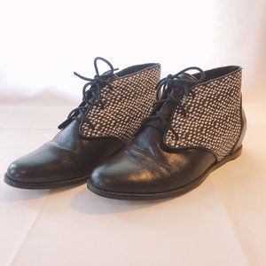 Rebecca Minkoff Loran Snake Lace Up Wedge Bootie